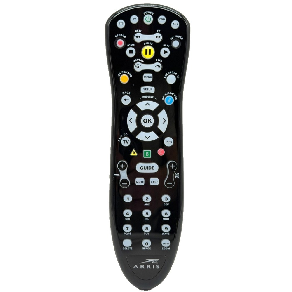 NEW Arris MXv4 IR Cable Remote Control OEM URC-6250BC0-0010-R TV DVD AUX
